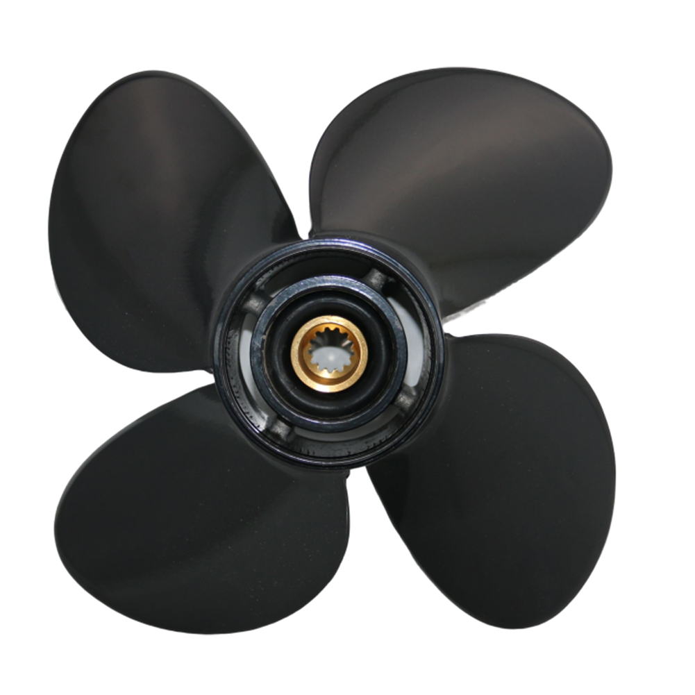 4 Blade Aluminum Outboard Propeller fit BRP,Johnson Evinrude OMC Stern Drive Prop Engines 40-140 HP,13-Spline - Image 3