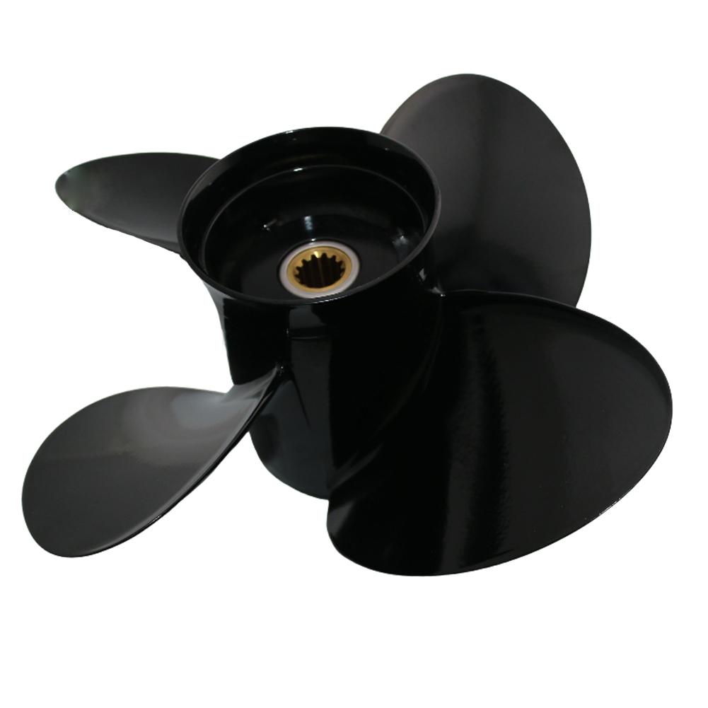 4 Blade Aluminum Outboard Propeller fit BRP,Johnson Evinrude OMC Stern Drive Prop Engines 40-140 HP,13-Spline - Image 2