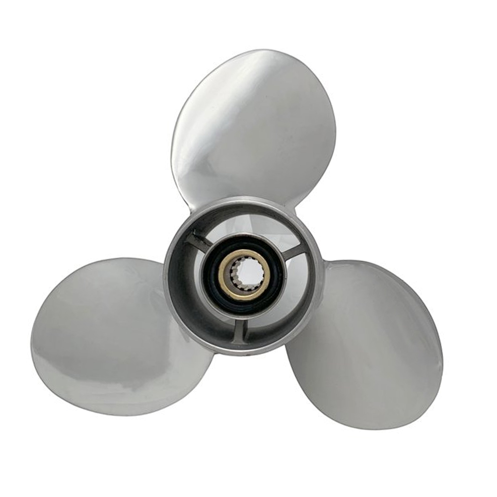 Stainless Steel Propeller 10 1/4x12 for JOHNSON Outboard 25-30HP Prop 10 Tooth RH OEM NO:5032109 - Image 2