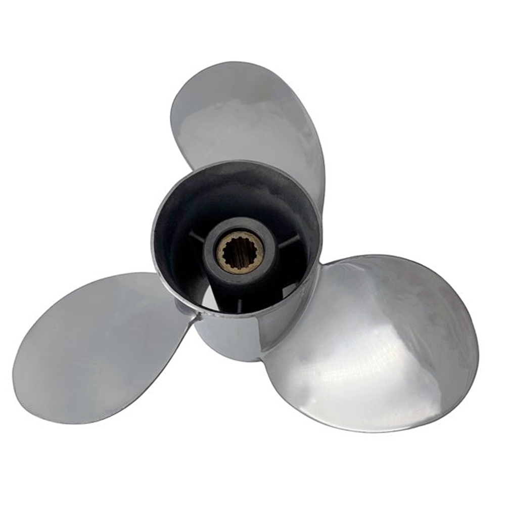 Stainless Steel Propeller 10 1/4x12 for JOHNSON Outboard 25-30HP Prop 10 Tooth RH OEM NO:5032109 - Image 3