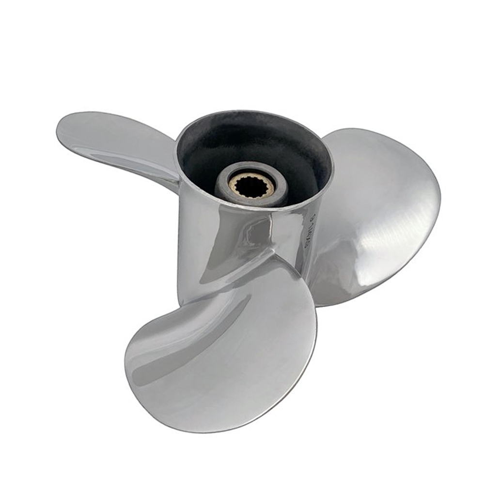 Stainless Steel Propeller 10 1/4x12 for JOHNSON Outboard 25-30HP Prop 10 Tooth RH OEM NO:5032109 - Image 4