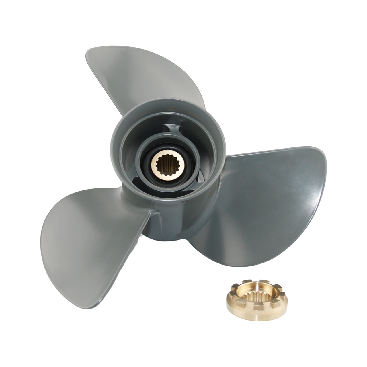 Diameter 14x17 Pitch Outboard Aluminum Propeller for Honda 60-140hp Engine Motor 4.25" Gearcase - Image 3