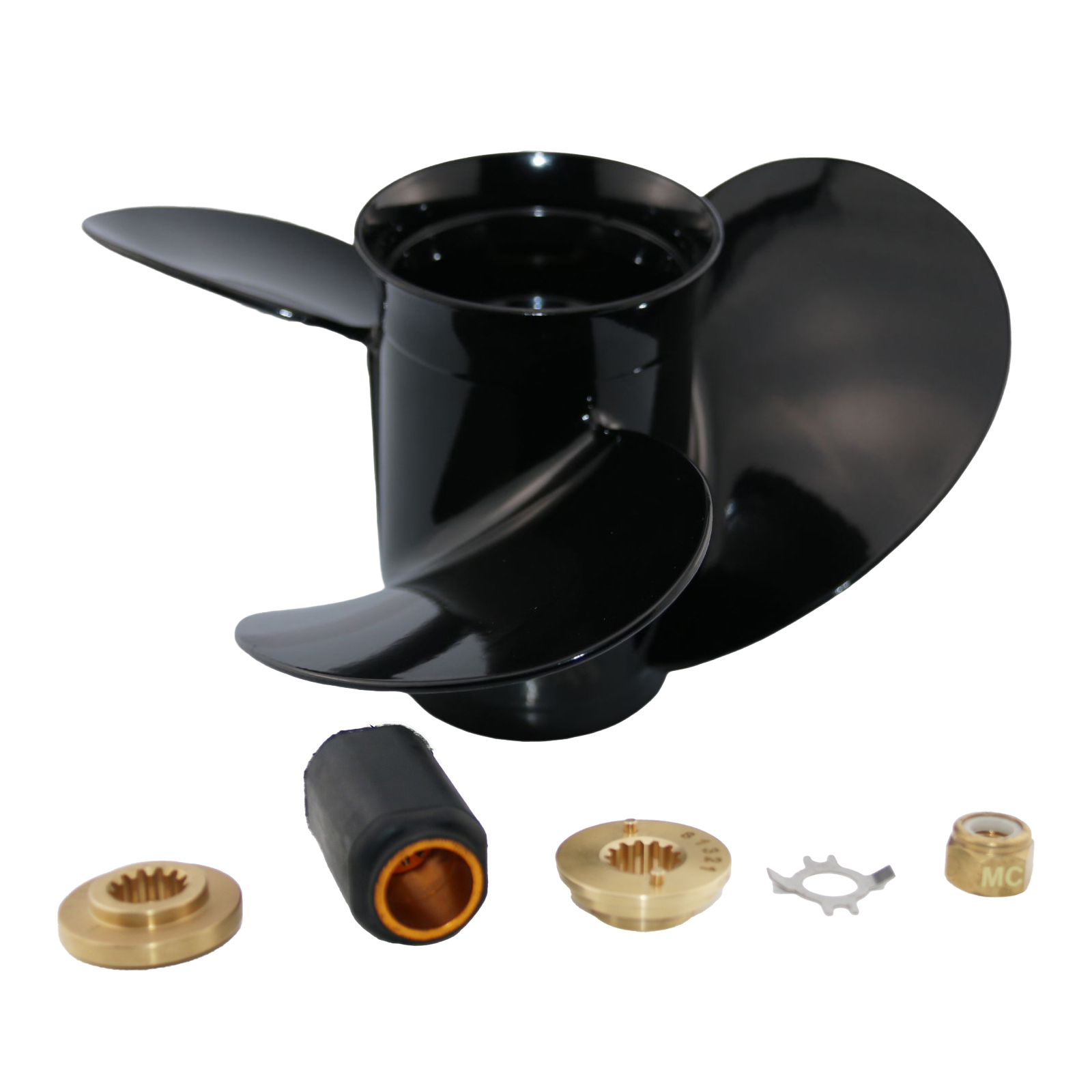 10 1/4x14 Outboard Propeller Aluminum Fit Mercury Boat Engines 25HP - 70HP Interchangeable Hub
