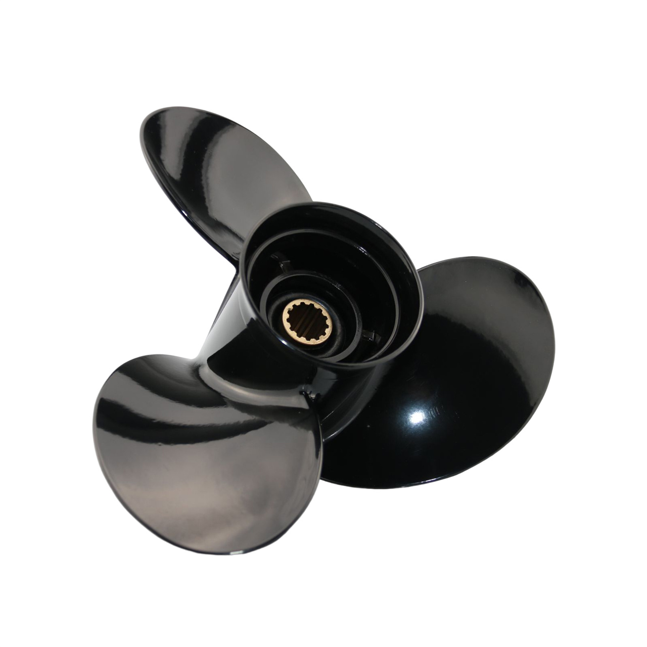 10 1/8x15 Outboard Propeller Aluminum Fit Mercury Boat Engines 25HP - 70HP Pressed-In Hub - Image 4