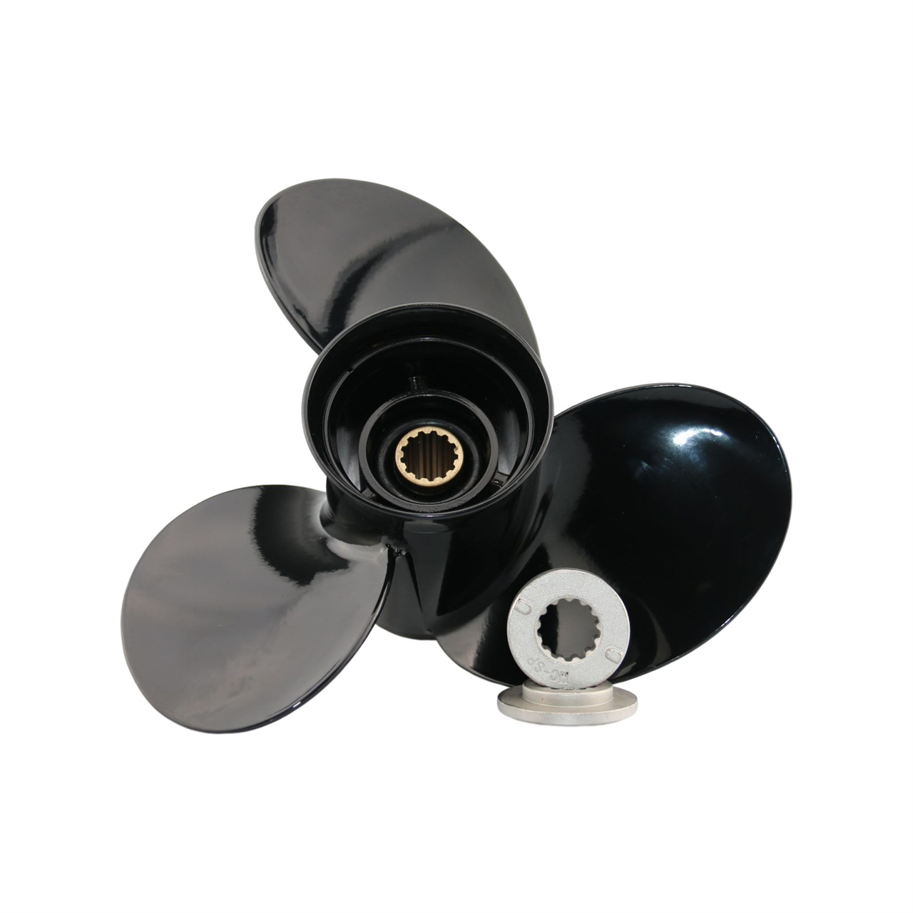 10 1/8x15 Outboard Propeller Aluminum Fit Mercury Boat Engines 25HP - 70HP Pressed-In Hub