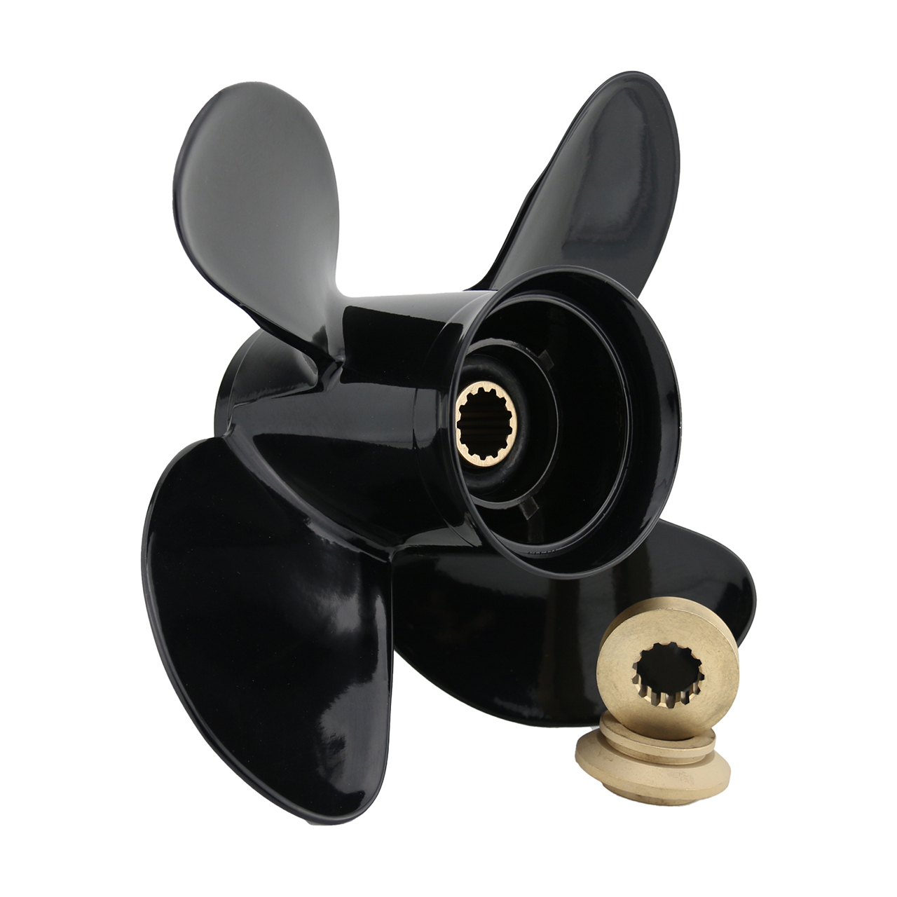 10.3x13 Outboard Propeller Aluminum Fit Tohatsu Boat Engines 35HP - 50HP 4 Blades