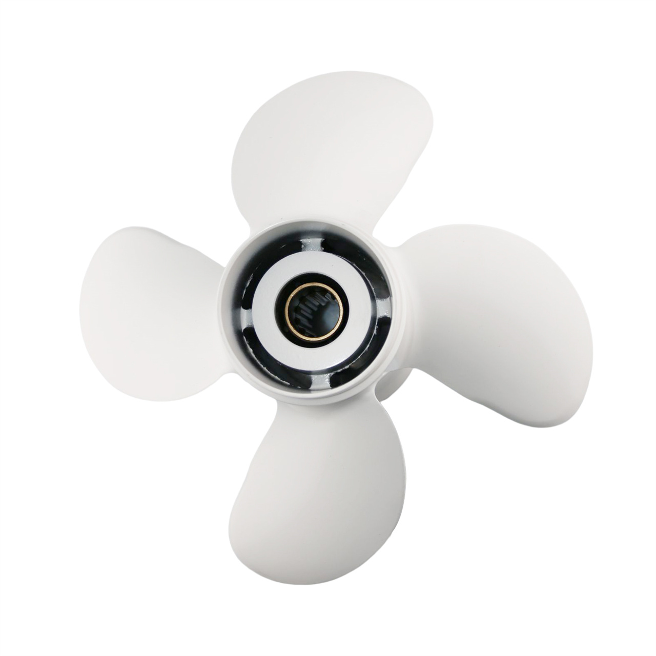 10.1×15 Outboard Propeller Aluminum Fit Yamaha Boat Engines 25-60 HP 4 Blades - Image 2