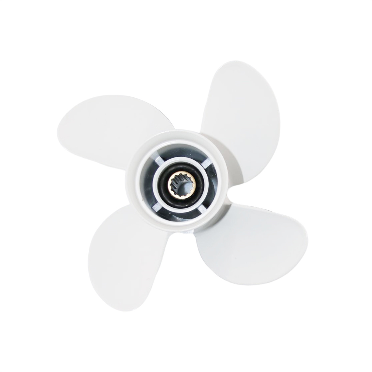 10.6×11 Outboard Propeller Aluminum Fit Yamaha Boat Engines 25-60 HP 4 Blades - Image 5